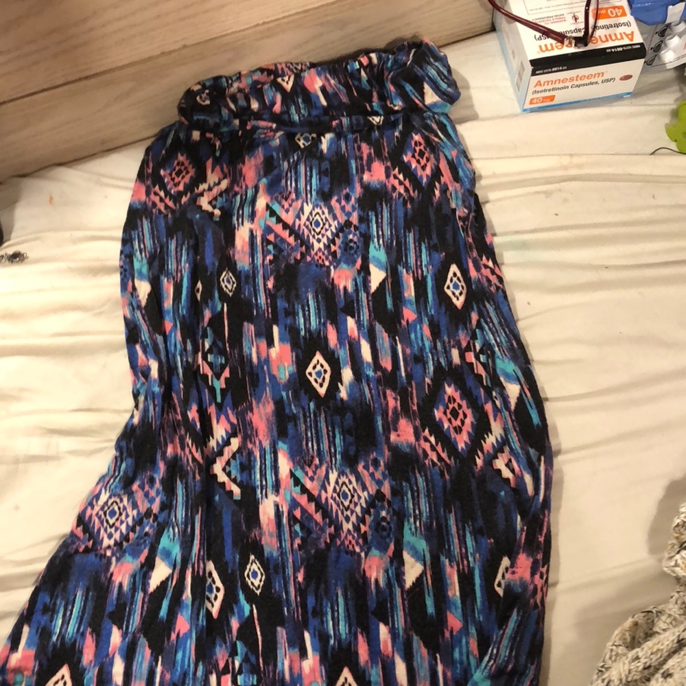 Multi colored maxi skirt